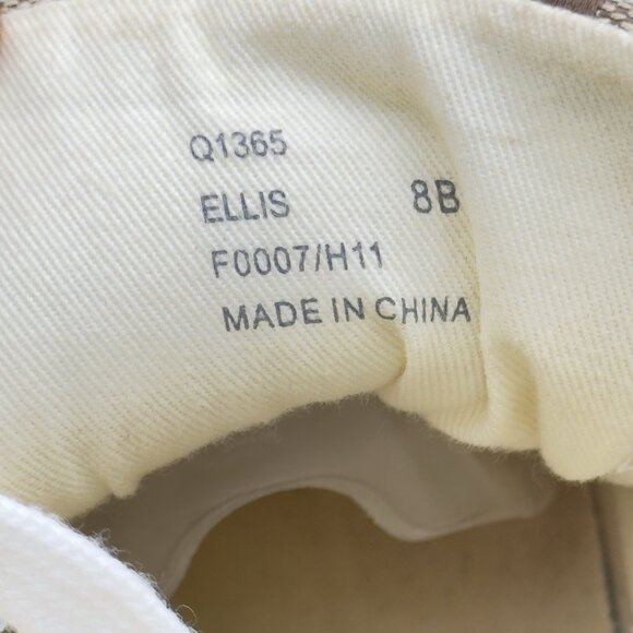 Coach Women's 8 Gold Signature C Logo Monogram High Top Canvas Sneakers - Picture 13 of 13